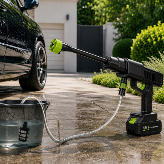 Draadloze Hogedrukreiniger pro | Krachtig reinigen zonder wateraansluiting