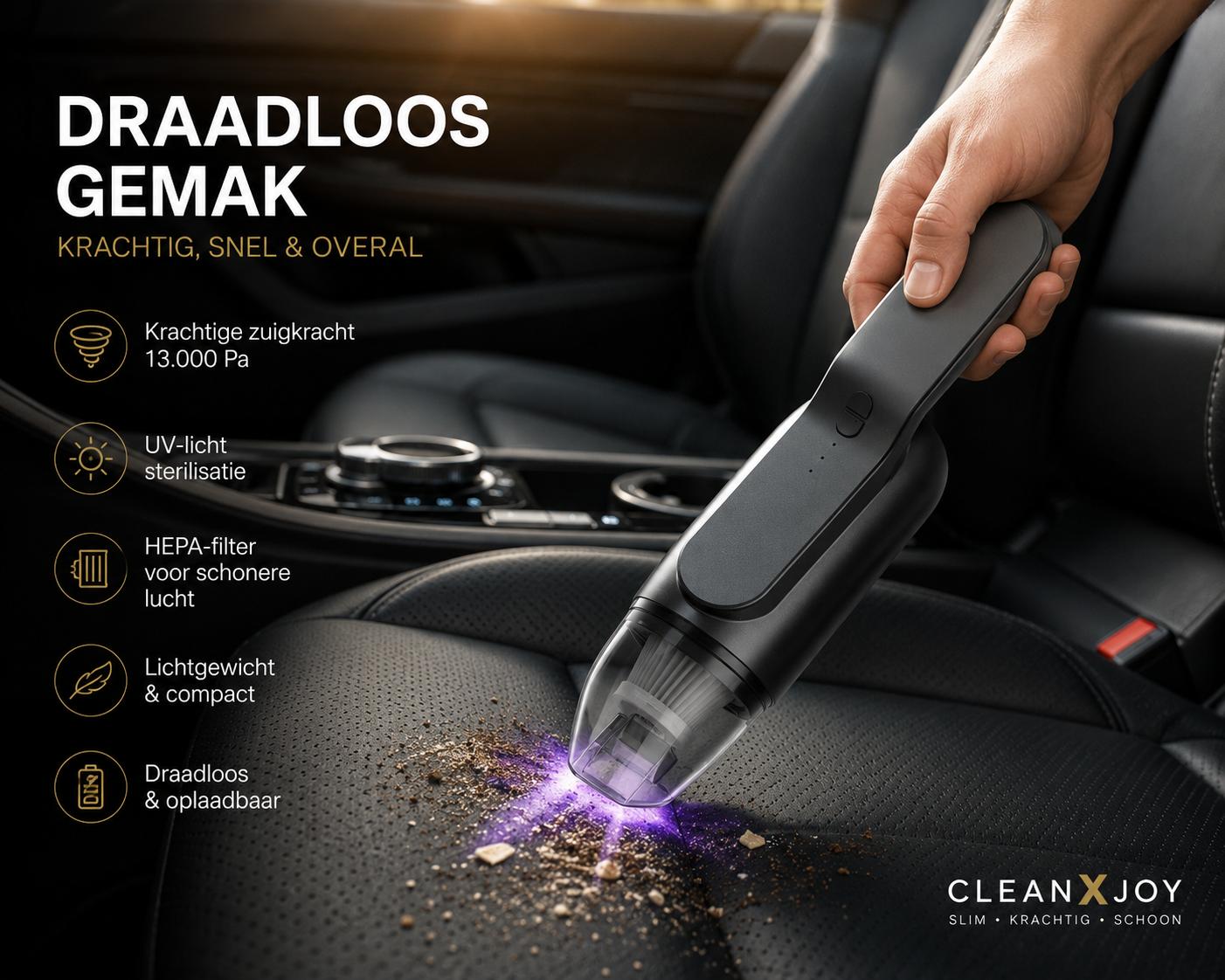 Draadloze UV Handstofzuiger